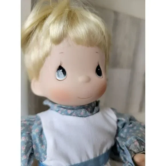 Hamilton Enesco Precious Moments God loveth a cheerful Giver doll puppy girl